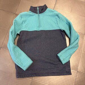 CAT & JACK BOYS M 8/10 LONG SLEEVE 3/4 ZIP WARM PULL OVER SHIRT